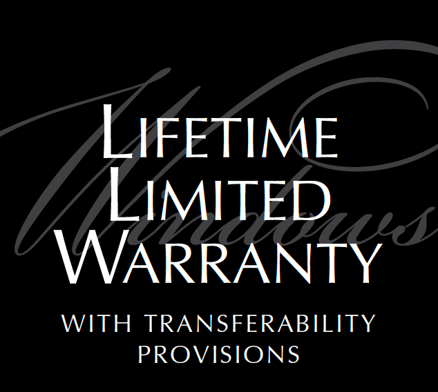 Windows come with a lifetime transferable warranty from Gentek in most cases.
